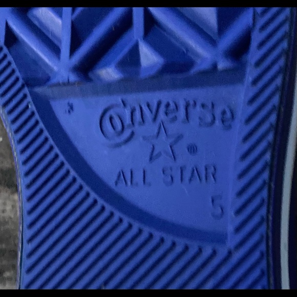 CONVERSE ALL STARS Shoes CHUCK TAYLOR Sneakers Blue White Size 7 - Picture 6 of 11